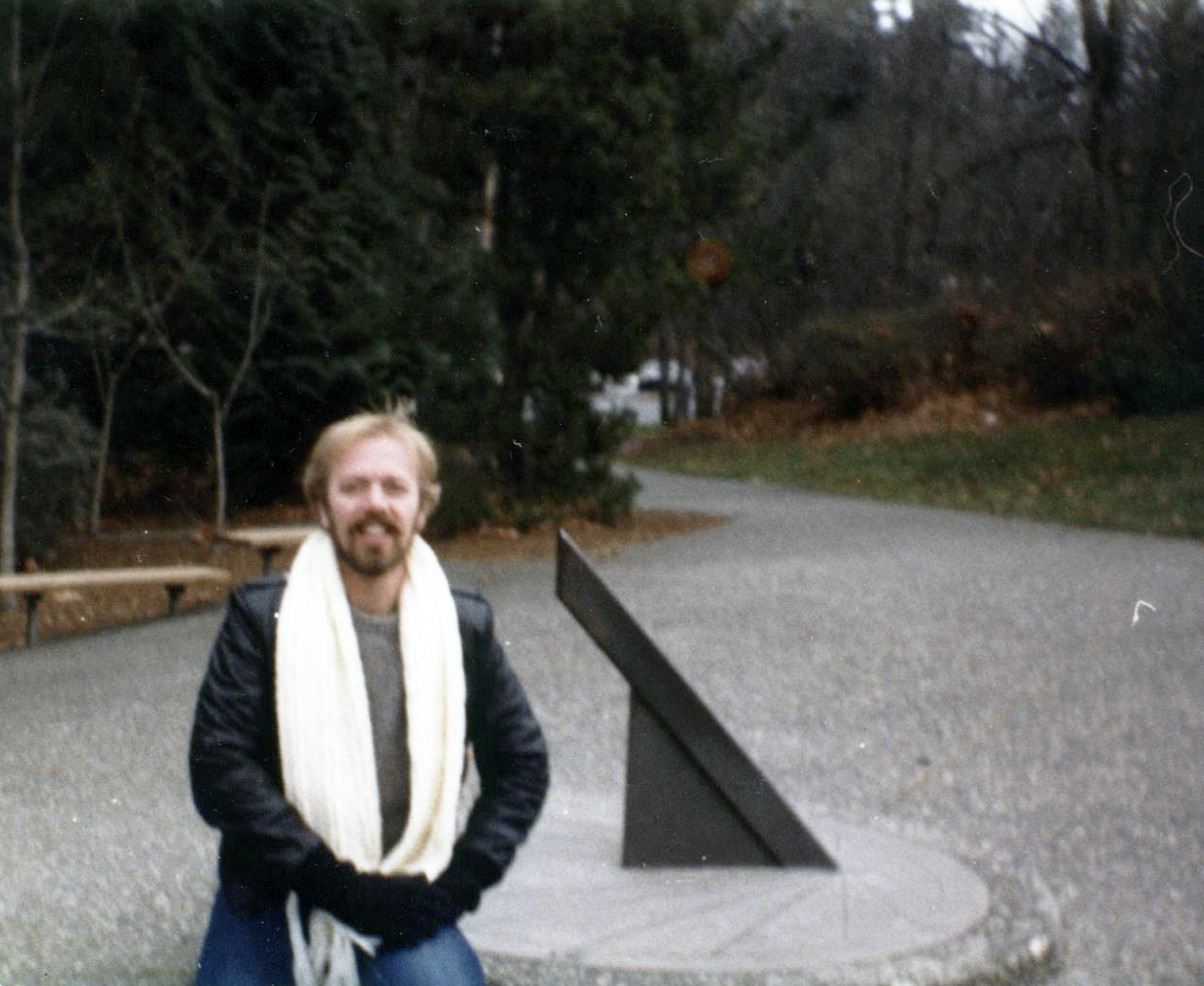 Dave at a sundial